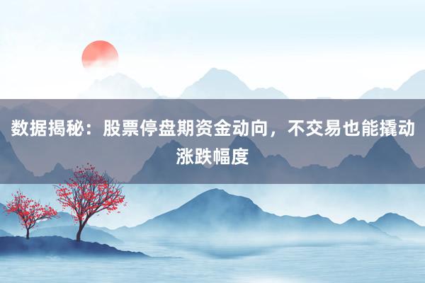 数据揭秘：股票停盘期资金动向，不交易也能撬动涨跌幅度